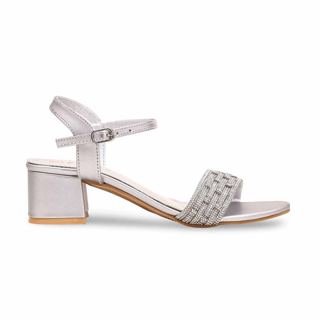 Silver Fancy Sandal FN6028