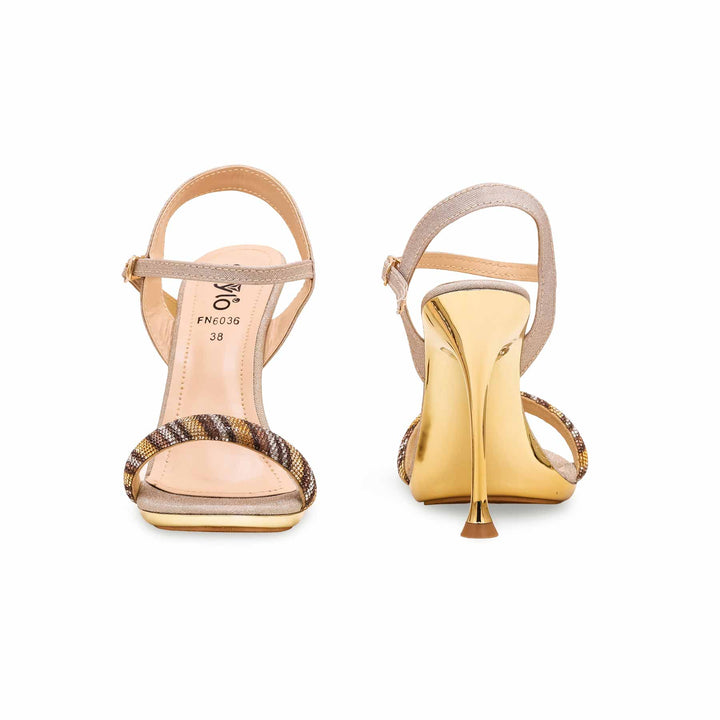 Golden Fancy Bridal Sandal FN6036