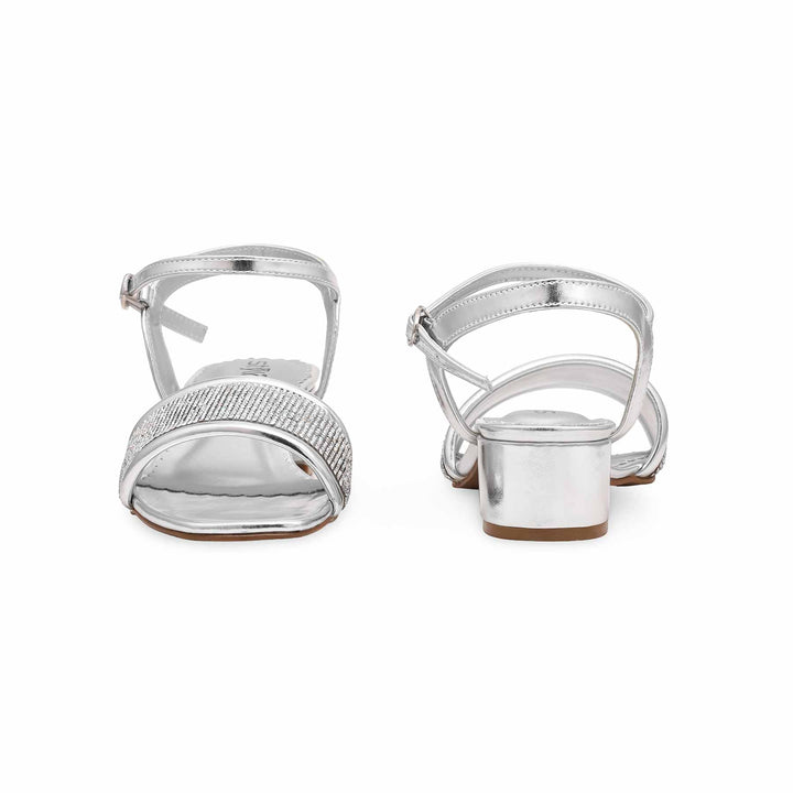 Silver Fancy Sandal FN6044