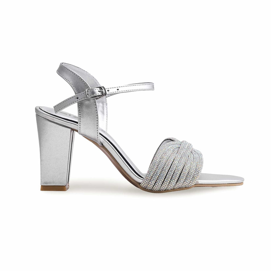 Silver Fancy Sandal FN6056