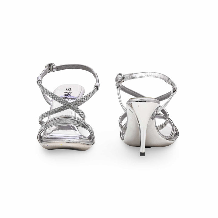 Silver Fancy Bridal Sandal FN6060