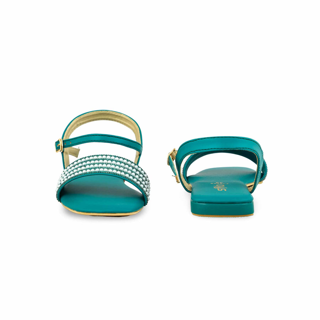Green Fancy Sandal FN6069