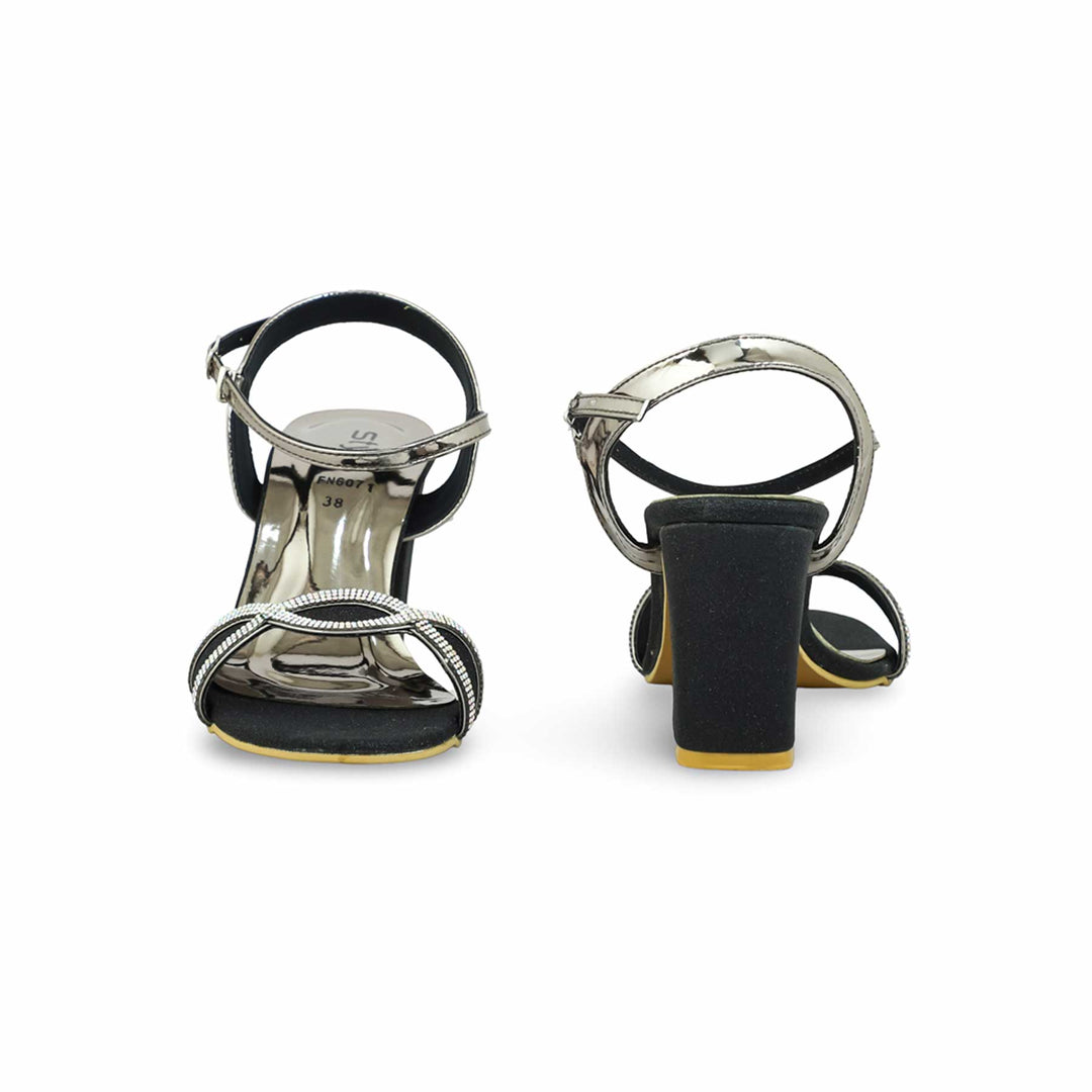 Black Fancy Sandal FN6071
