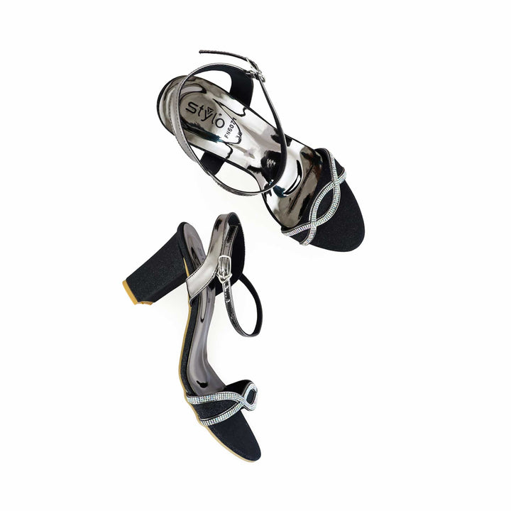 Black Fancy Sandal FN6071