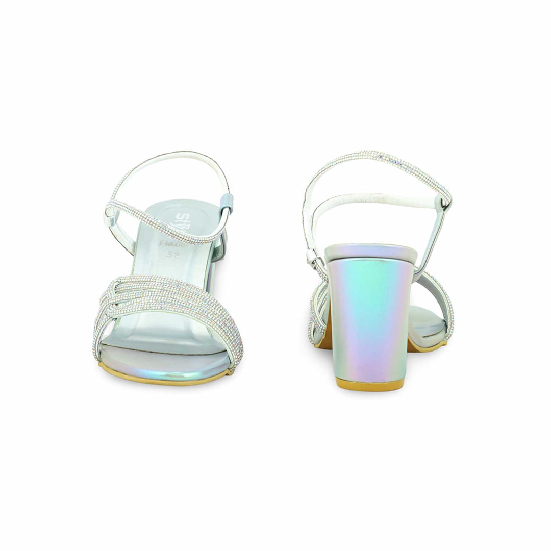 Silver Fancy Sandal FN6084