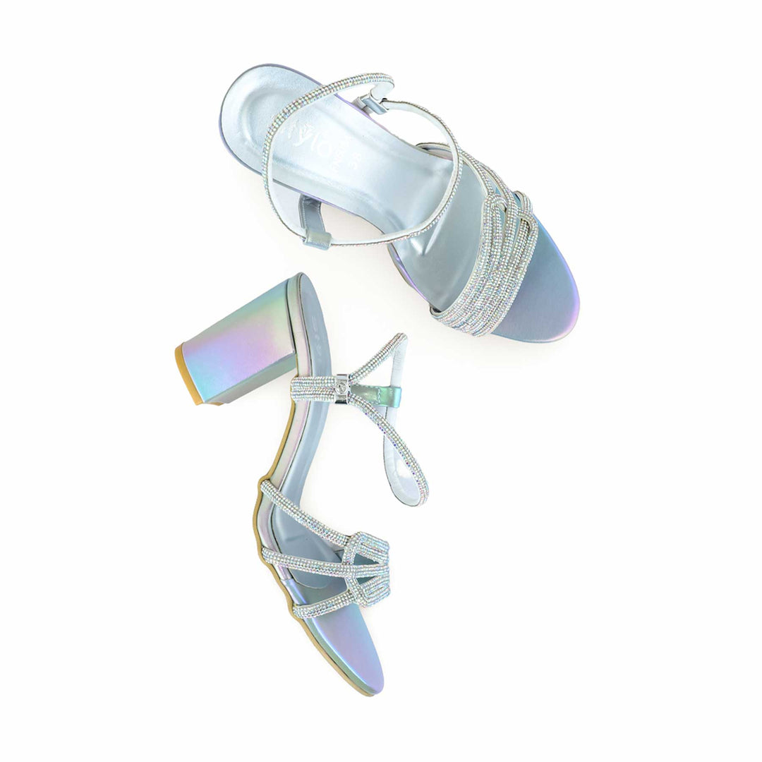 Silver Fancy Sandal FN6084