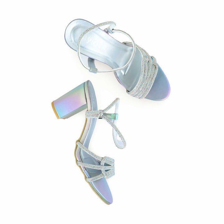 Silver Fancy Sandal FN6084