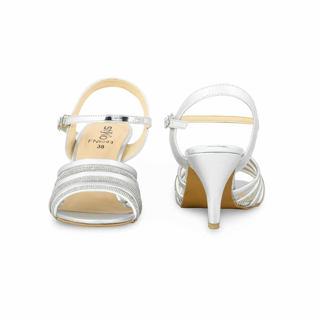 Silver Fancy Sandal FN6093