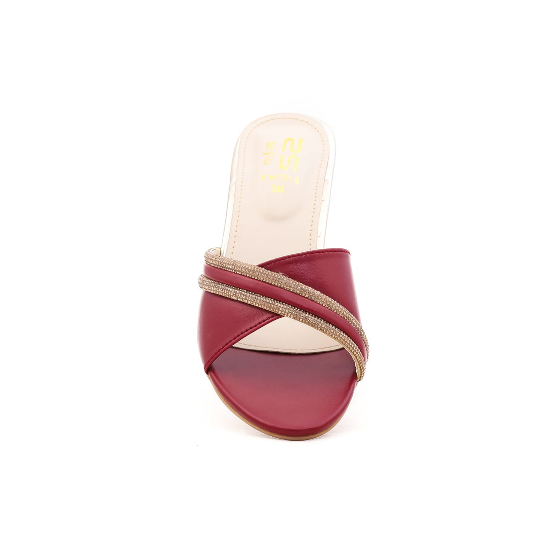 Maroon Fancy Slipper FN7618