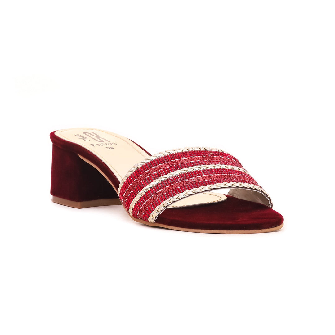 Maroon Fancy Slipper FN7629