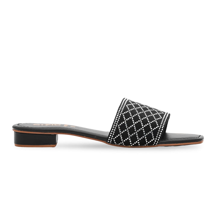 Black Fancy Slippers FN7705