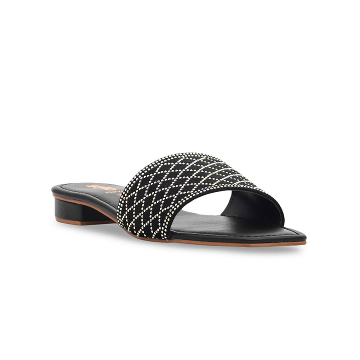 Black Fancy Slippers FN7705