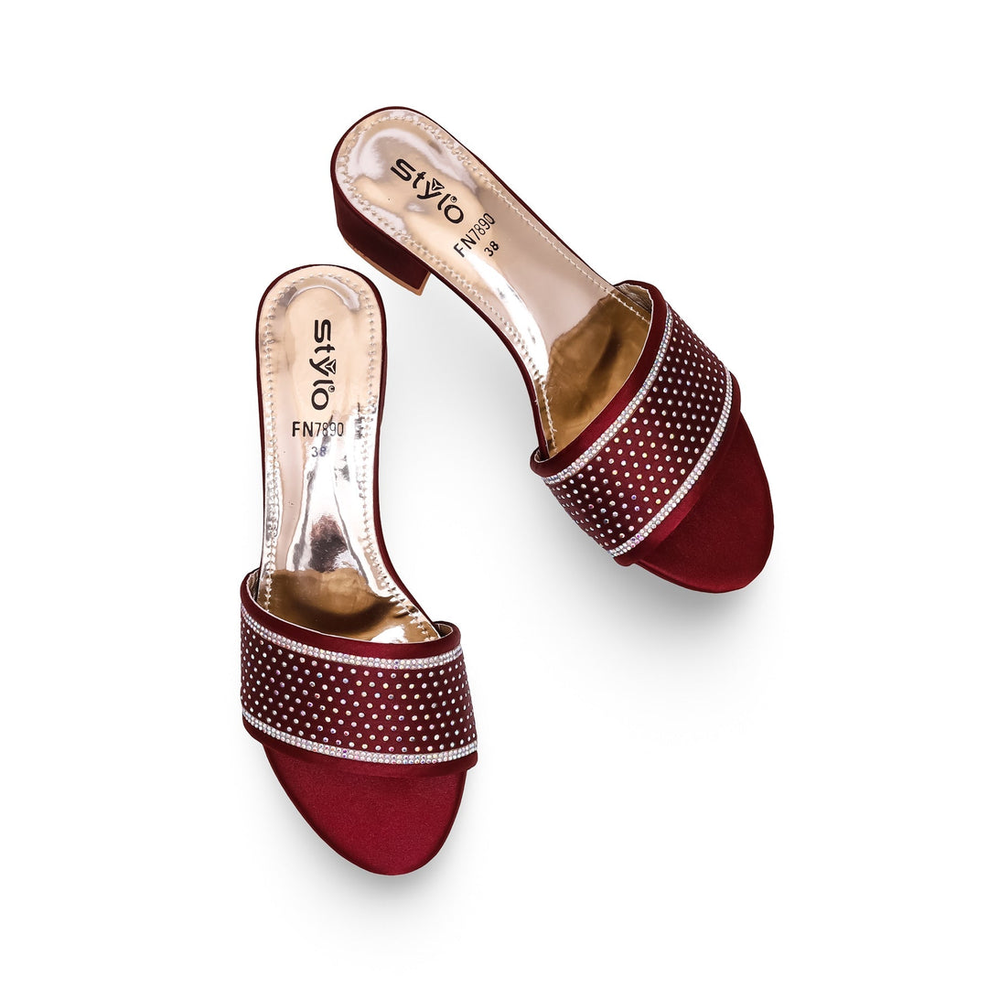 Maroon Fancy Slipper FN7890