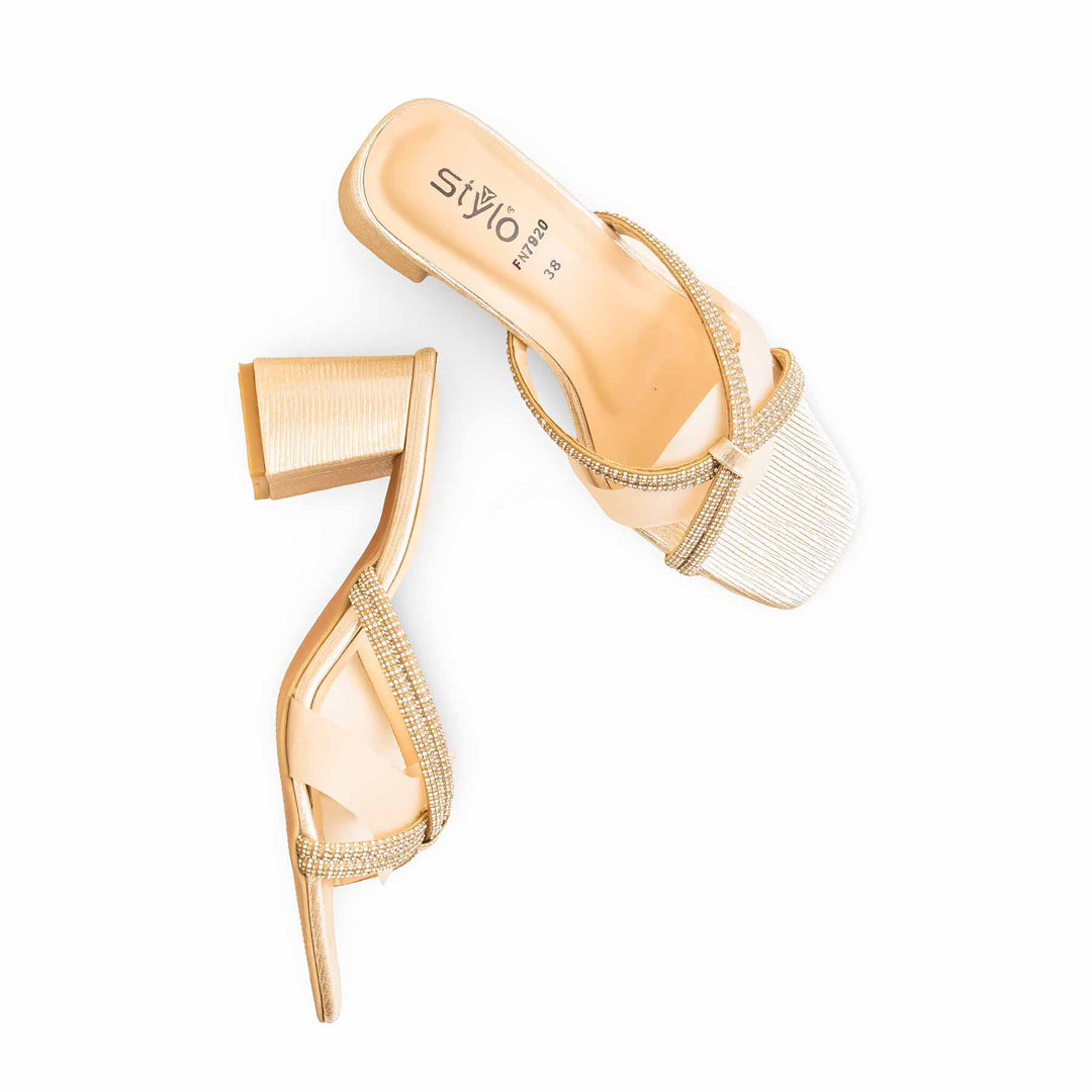 Peach Fancy Slipper For Ladies FN7920