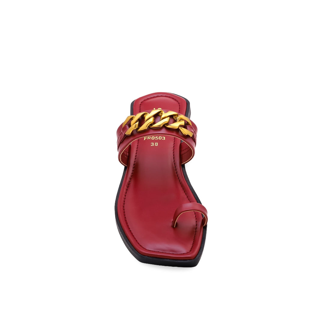 Maroon Formal Chappal FR0503