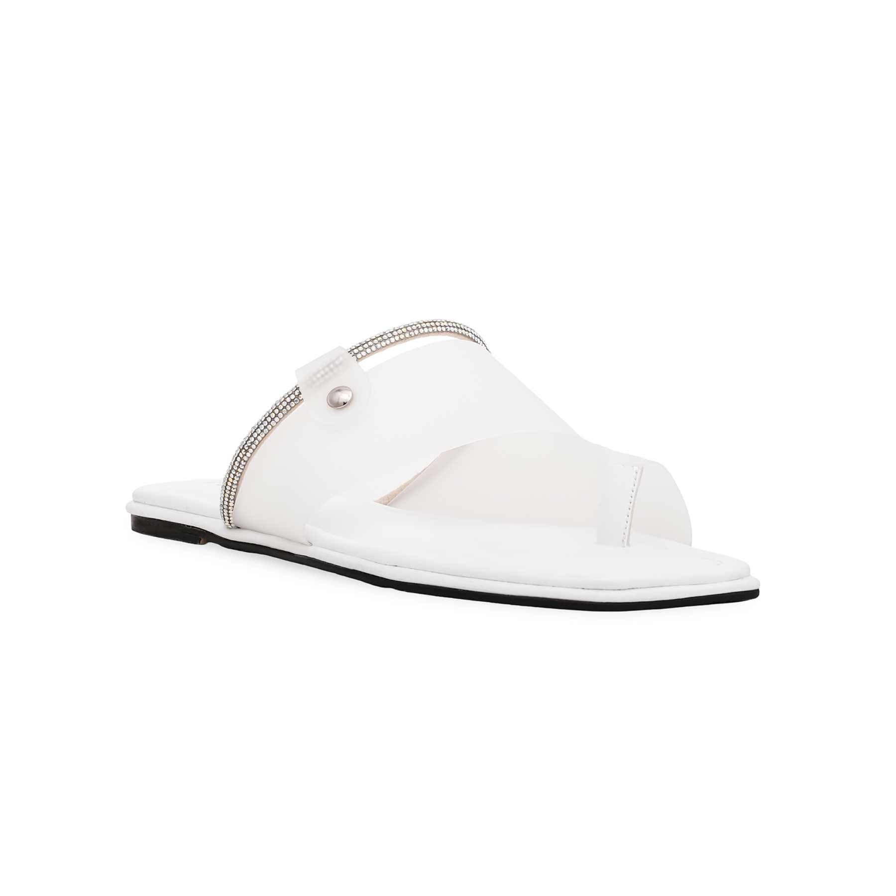 White Formal Chappal FR0510