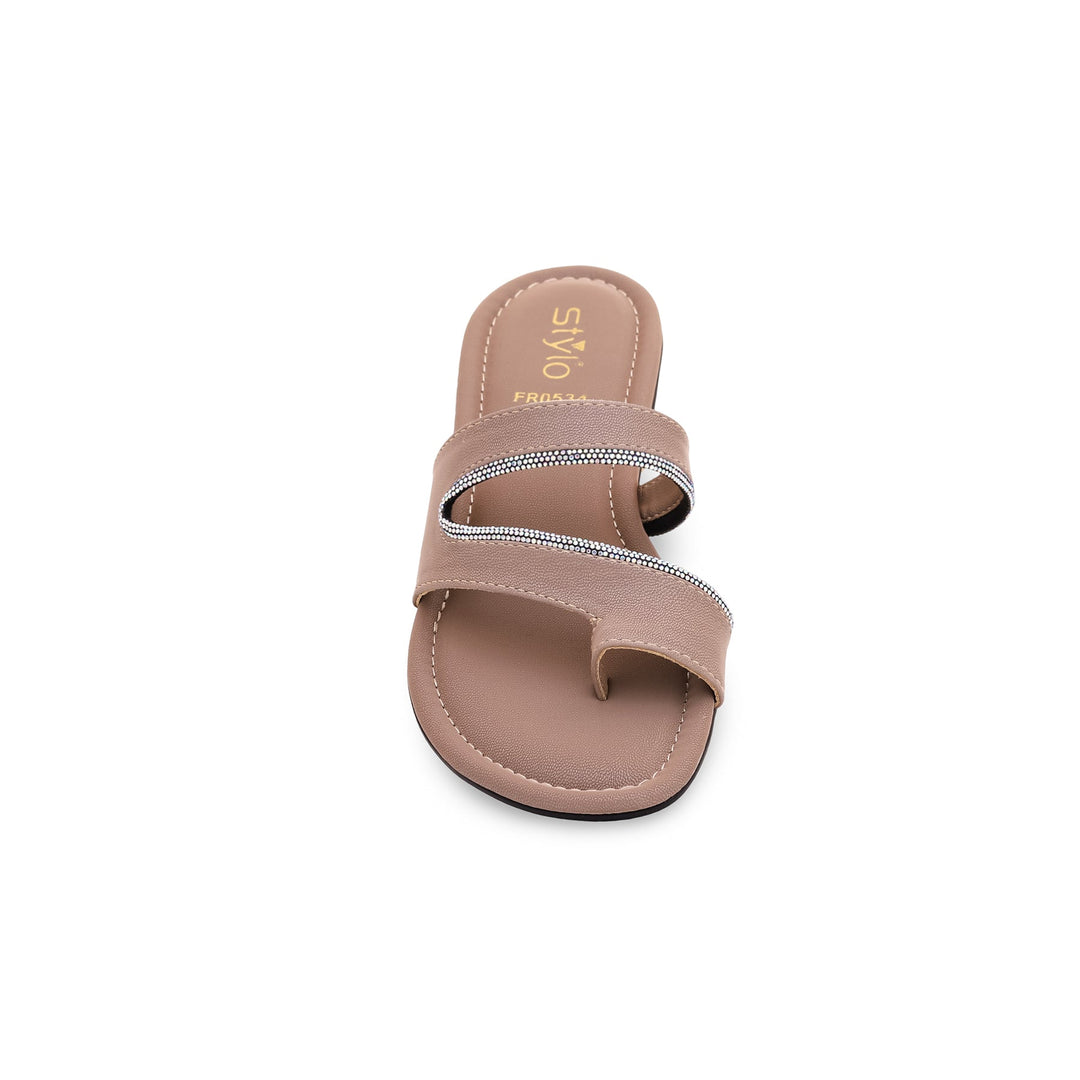 Beige Formal Chappal FR0534