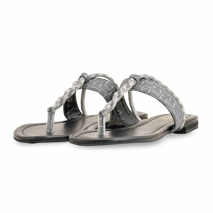 Black Formal Chappal For Women FR0555