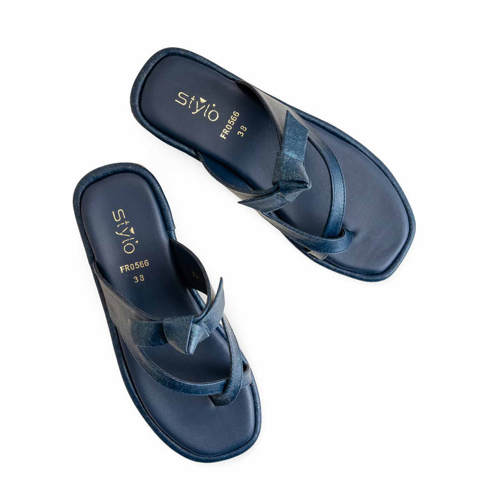 Blue Formal Chappal For Ladies FR0566