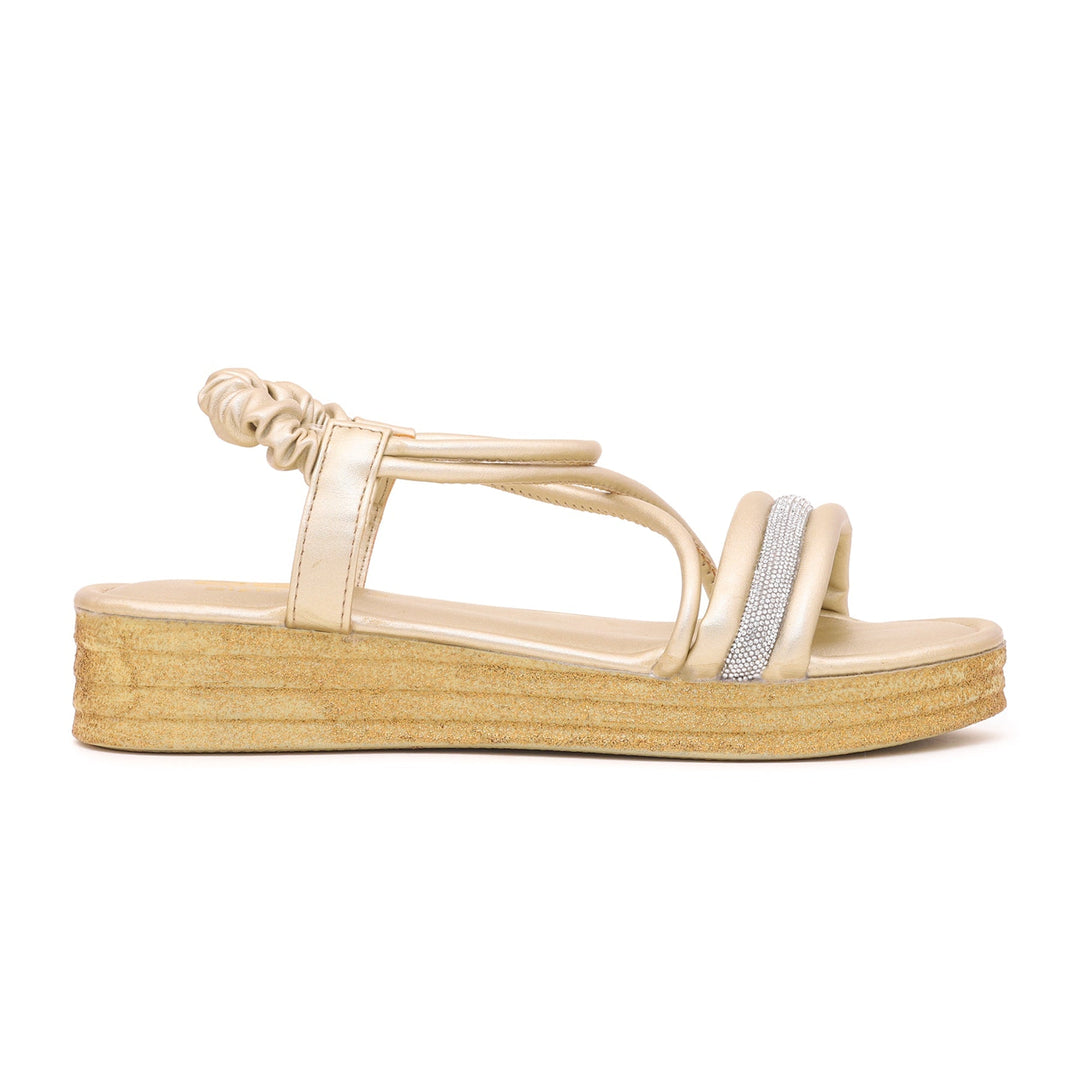 Golden Formal Sandal FR5091