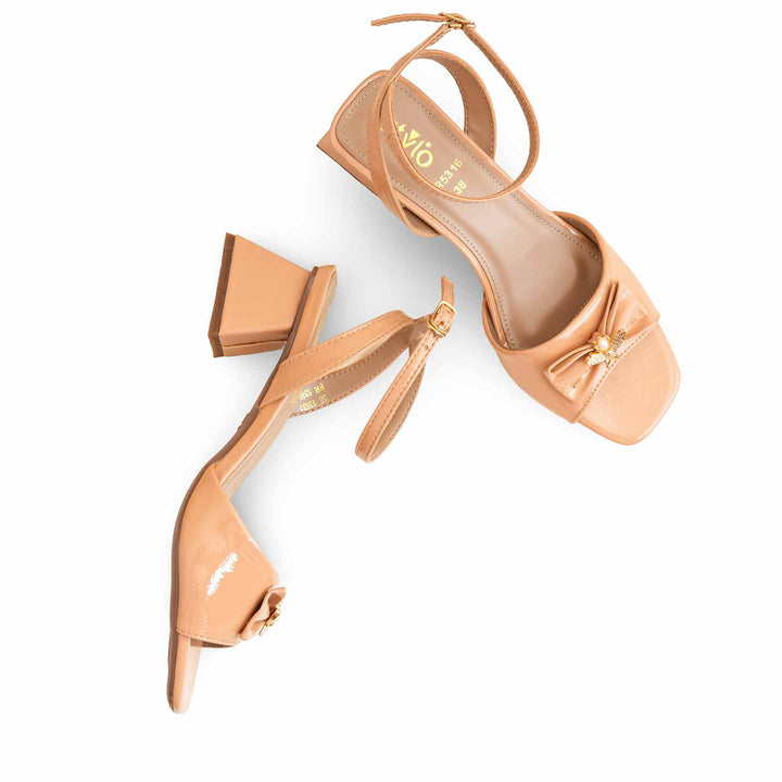Beige Formal Sandal For Women FR5316