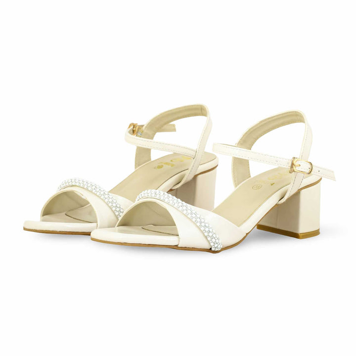Cream Formal Sandal FR5374