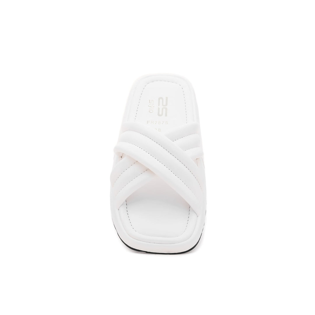 White Formal Slipper FR7875