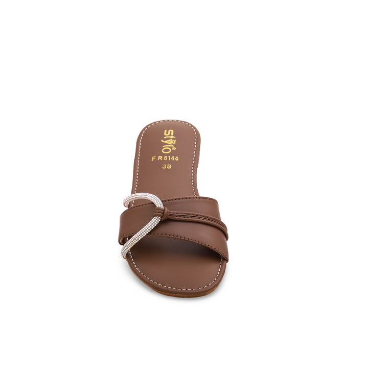 Brown Formal Slipper FR8144