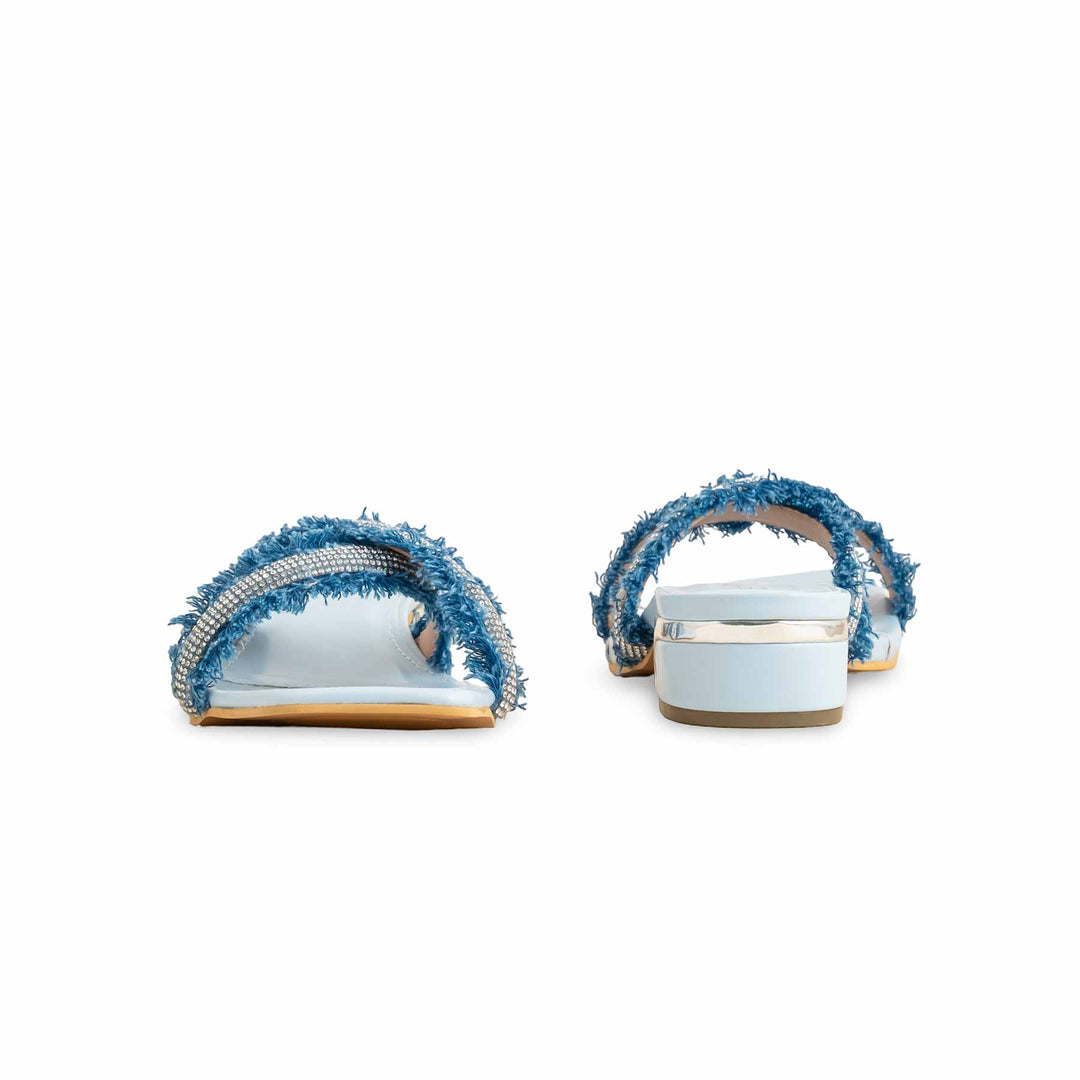 Sky Blue Formal Slipper For Women FR8324