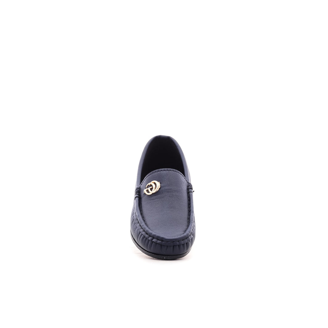 Boys Blue Formal Moccasin KD0293