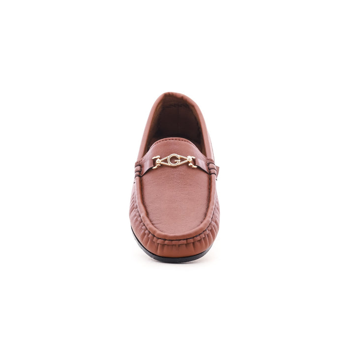 Boys Brown Formal Moccasin KD0299