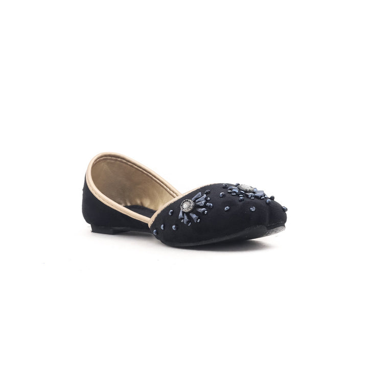 Girls Black Fancy Khusa KD0362