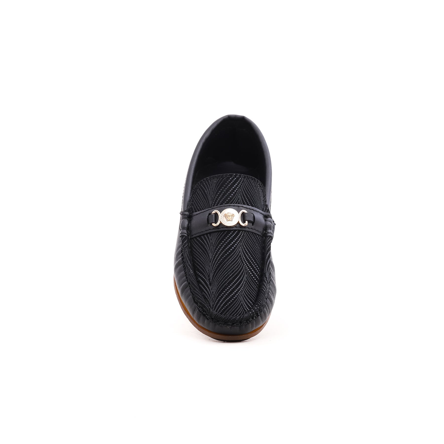 Boys Black Formal Moccasin KD0370