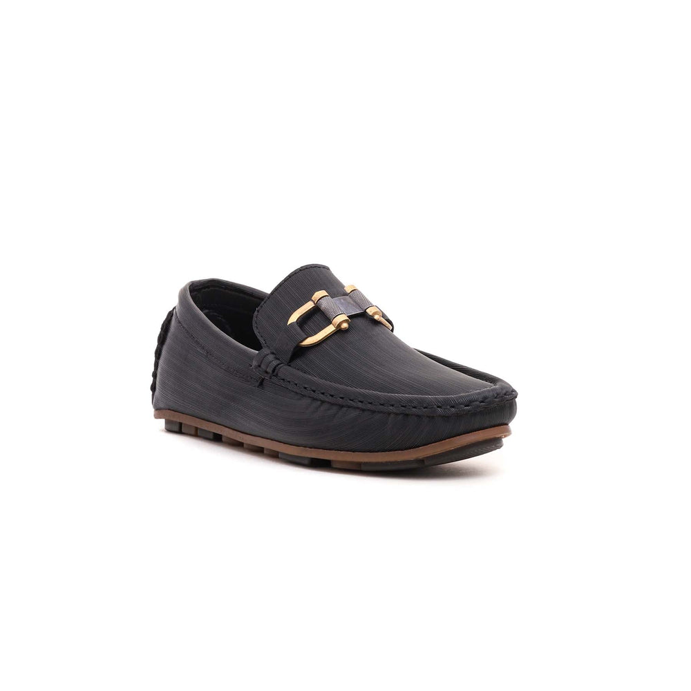 Boys Black Formal Moccasin KD0371