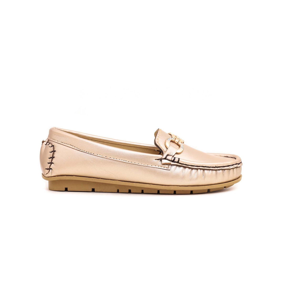 Girls Golden Formal Moccasin KD0385