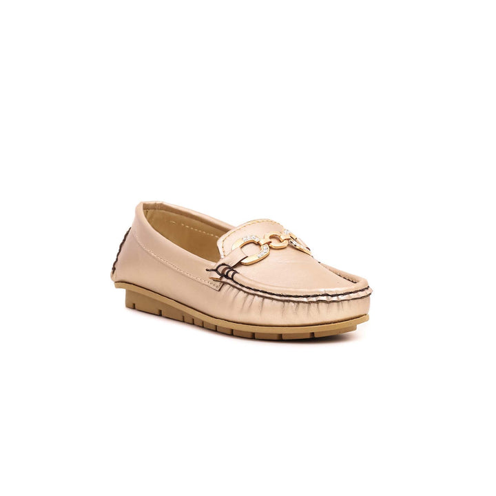 Girls Golden Formal Moccasin KD0385