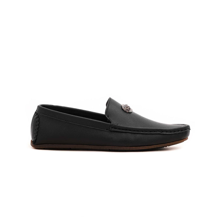 Boys Black Formal Moccasin KD0439