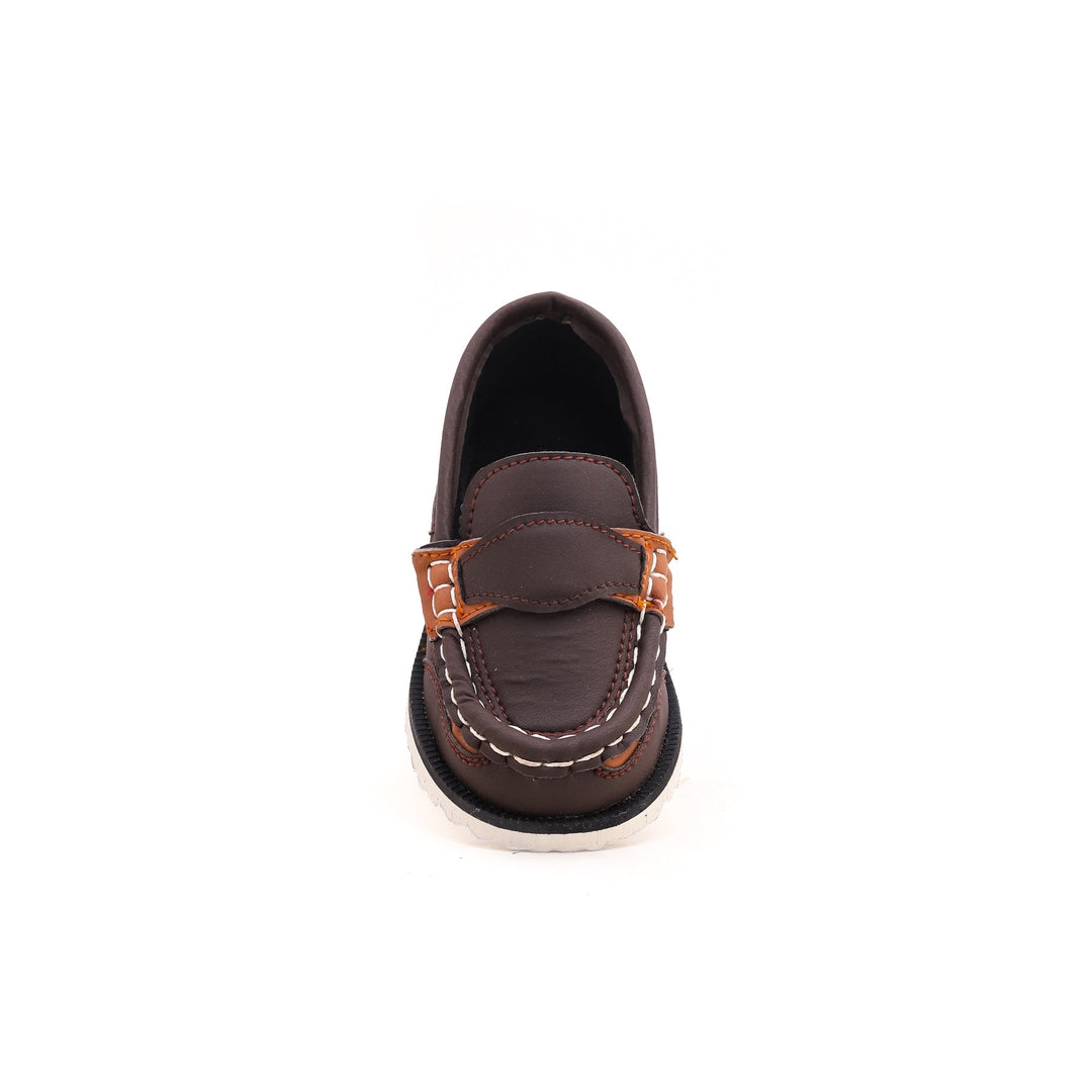 Boys Brown Casual Moccasin KD0461