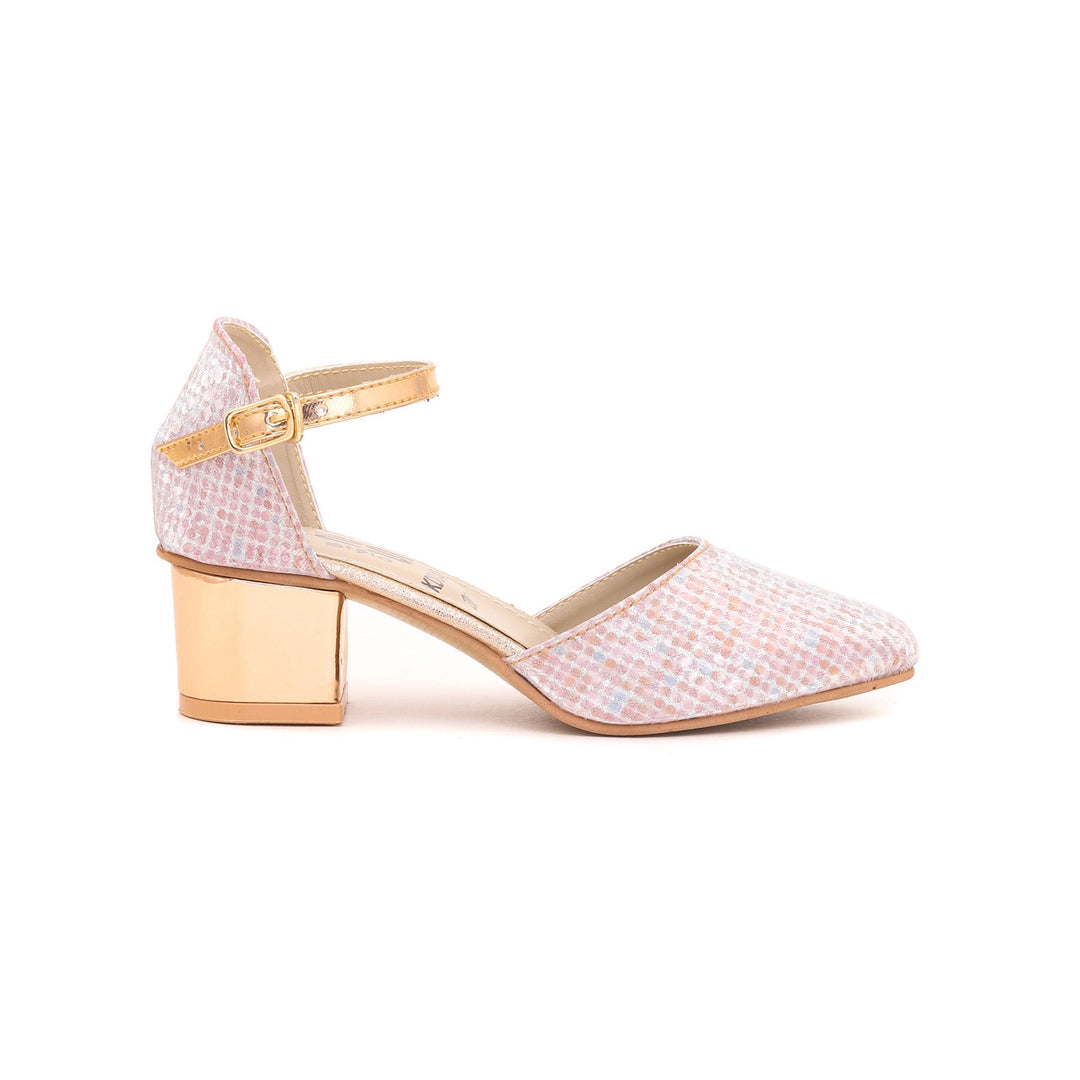 Girls Champagne Fancy Pump KD0482