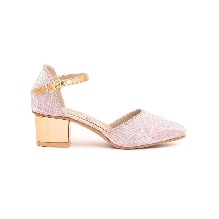 Girls Champagne Fancy Pump KD0482