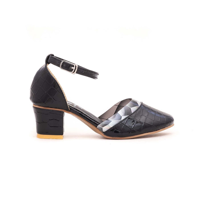 Girls Black Formal Pumps KD0488