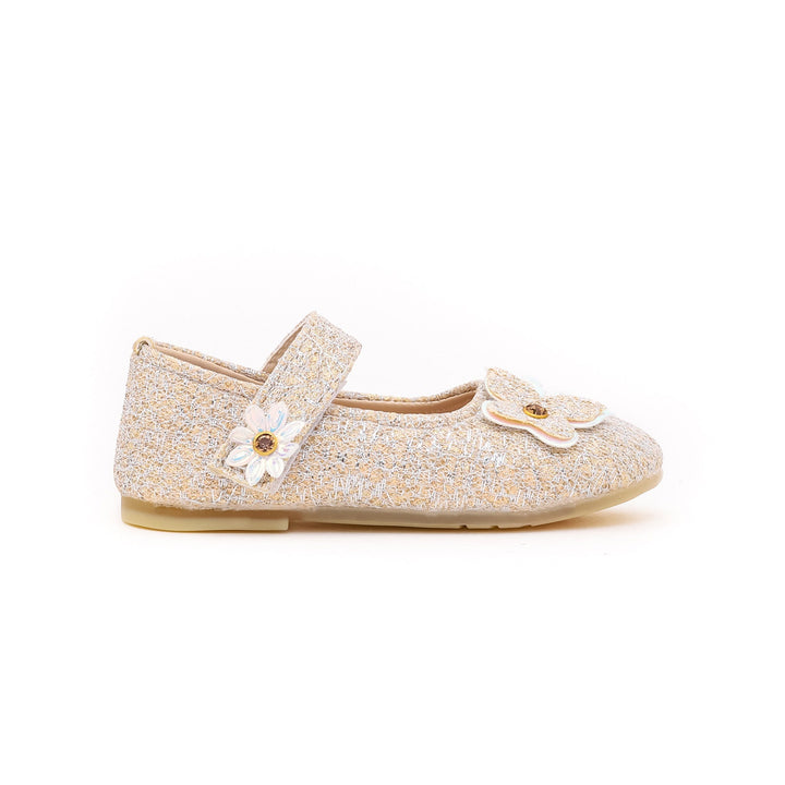 Girls Golden Fancy Pumps KD0500