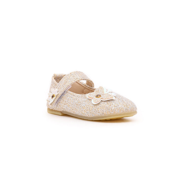 Girls Golden Fancy Pumps KD0500