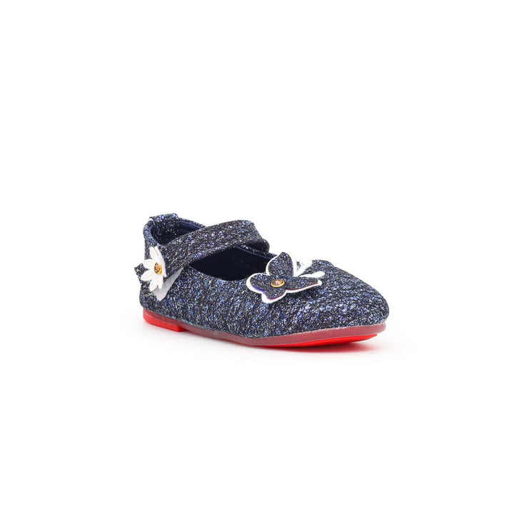 Girls Navy Fancy Pumps KD0500