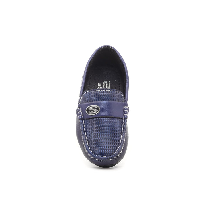 Boys Navy Formal Moccasins KD0510