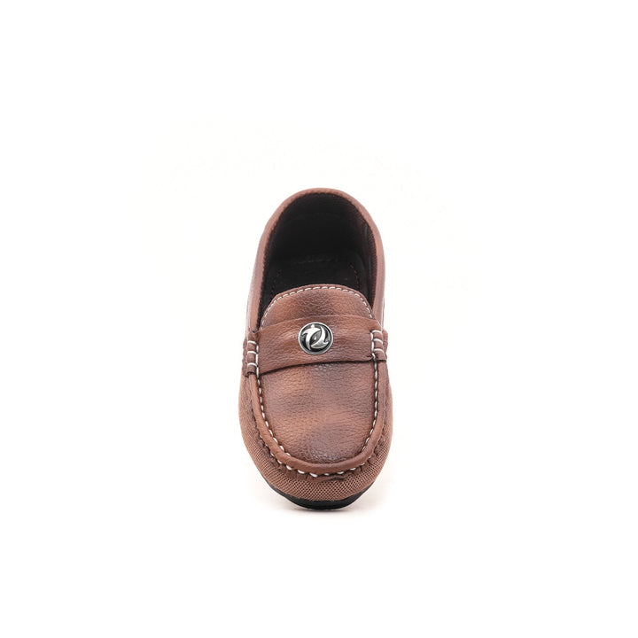 Boys Brown Formal Moccasins KD0512