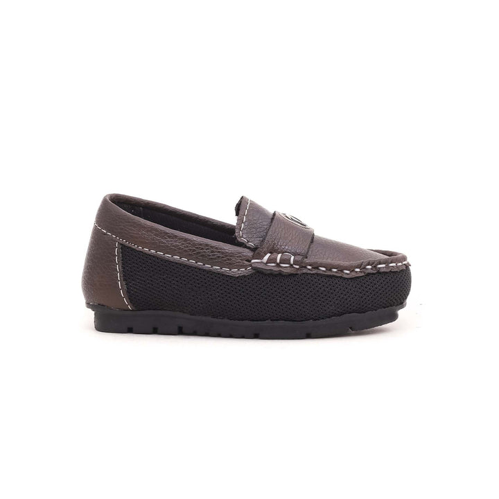 Boys Coffee Formal Moccasin KD0512