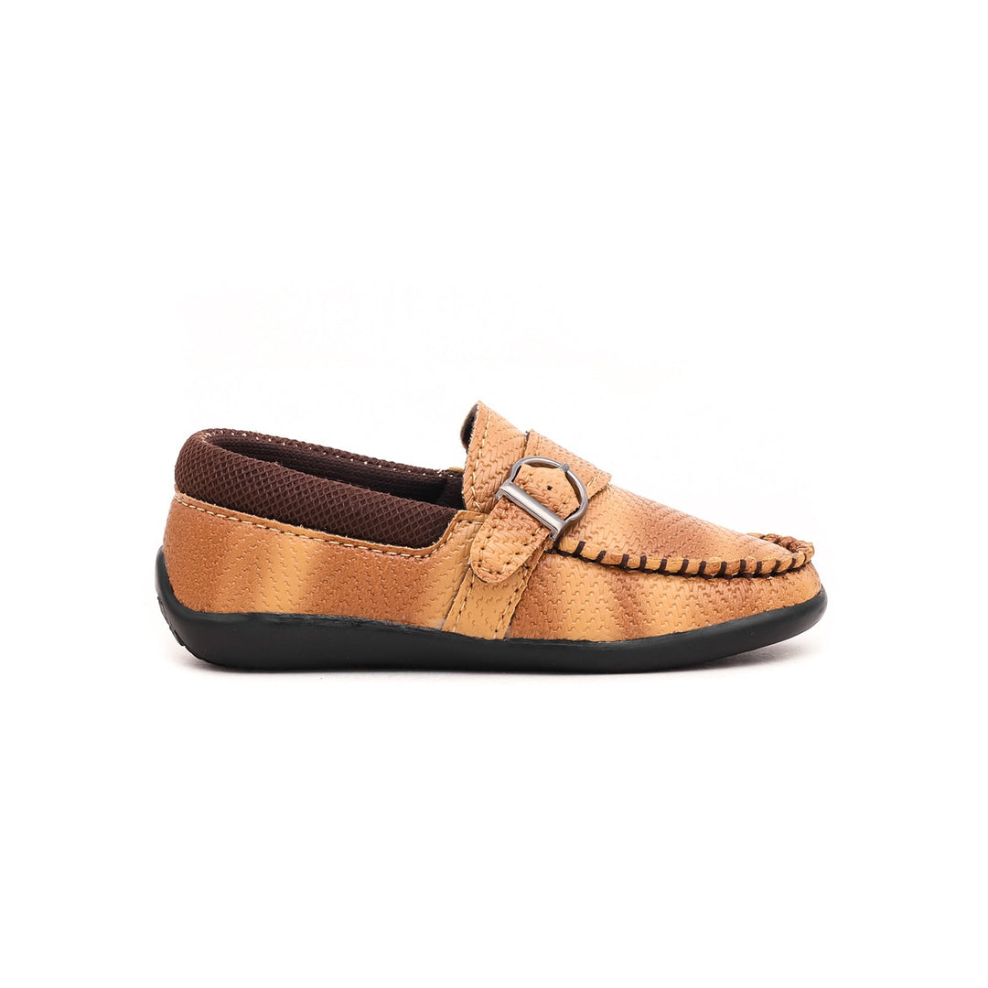 Boys Brown Formal Moccasin KD0513