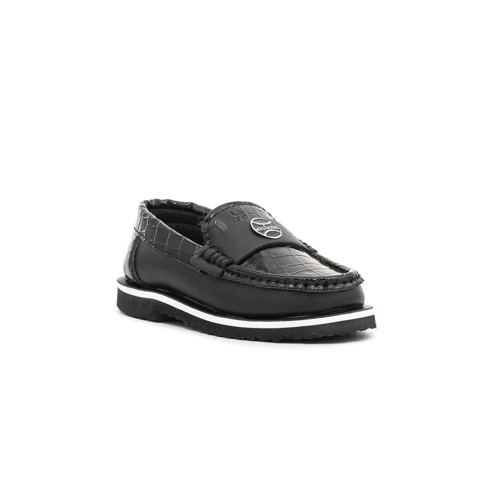 Boys Black Casual Moccasins KD0519