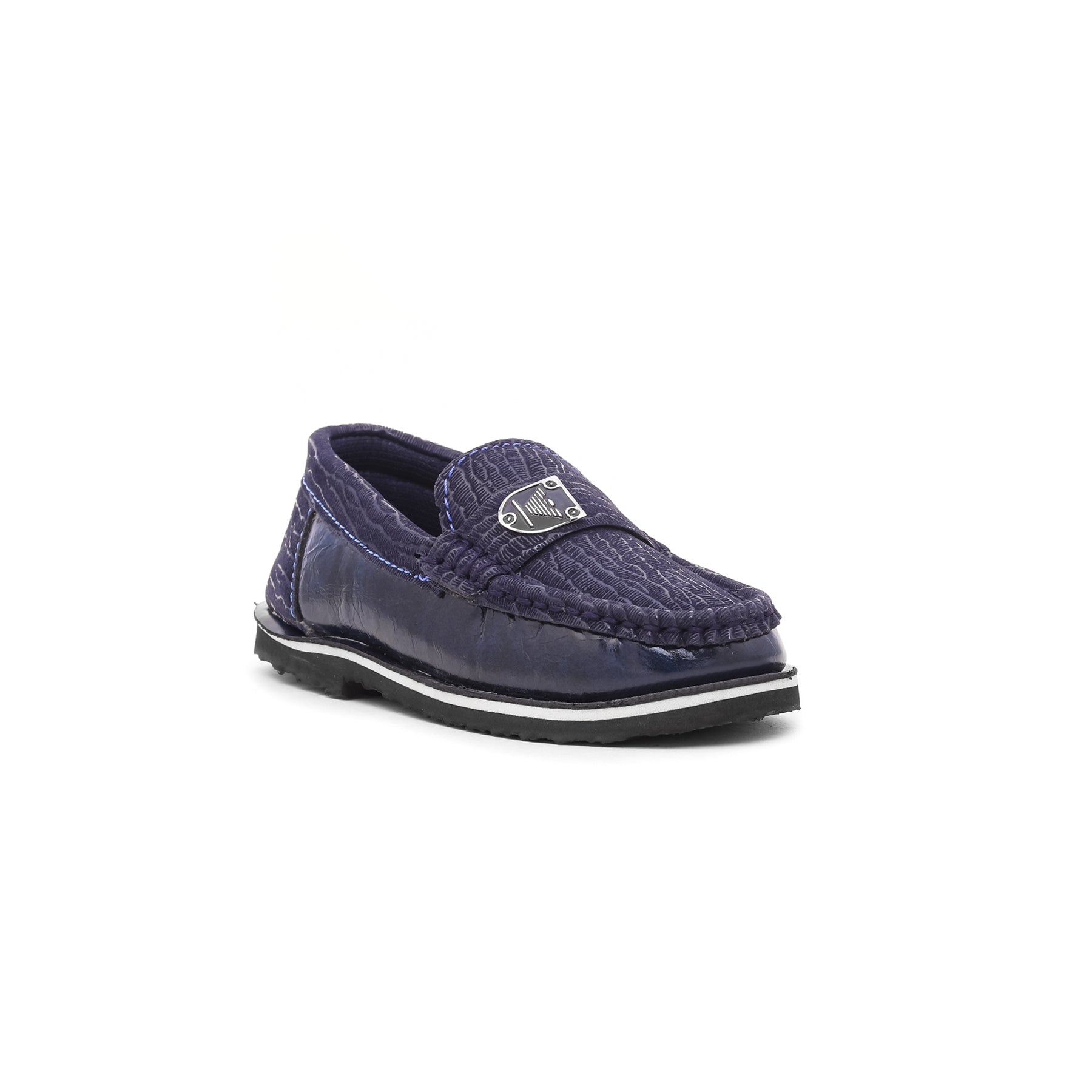 Boys Navy Casual Moccasins KD0521